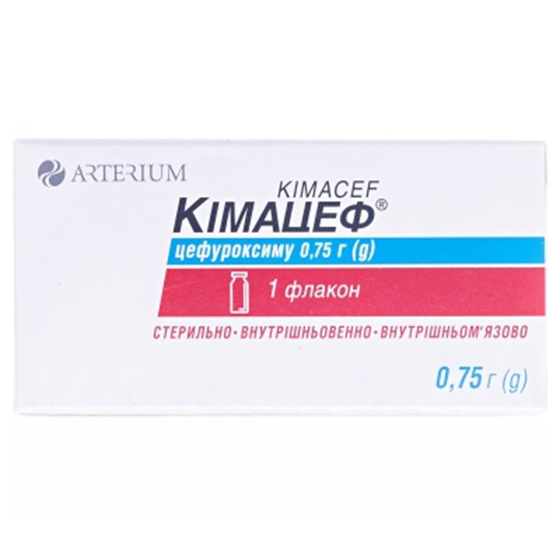 Кімацеф порошок для розчину для ін'єкцій по 0.75 г в флаконі N1